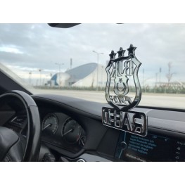 Beşiktaşlı Dikiz Ayna Süsü (Çift Renklidir)